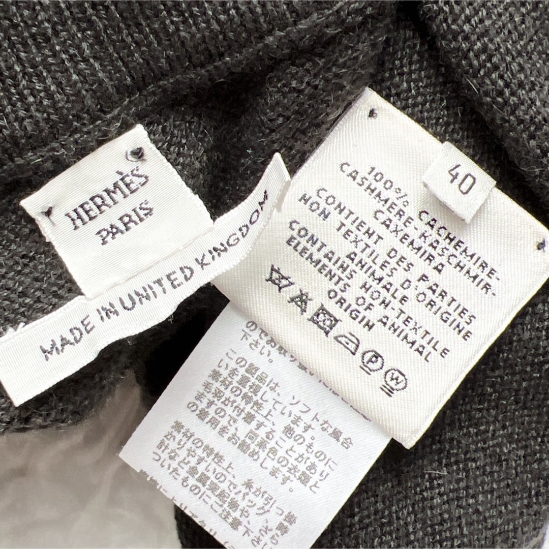 HERMES - 美品 HERMES エルメス ニット カシミヤ グリーン HERMES - 美品 HERMES エルメス ニット カシミヤ グリーン