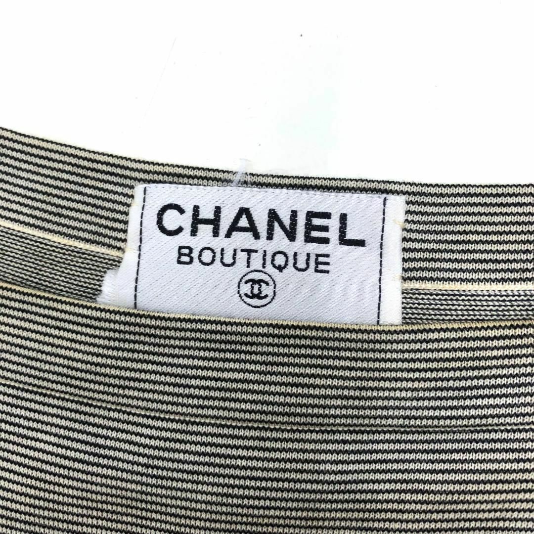 CHANEL - ☆希少☆シャネル 97C ココマーク ワンピース ボーダー CHANEL - ☆希少☆シャネル 97C ココマーク ワンピース ボーダー