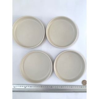 丸皿　ベージュ　CENTURY　designed by S.I.C. 4枚(食器)
