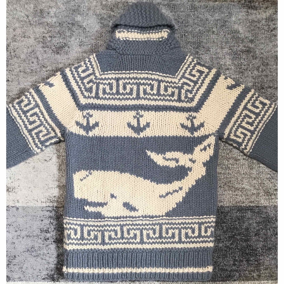 RRL - 幻 超スペシャル 可愛すぎるホエール柄 鯨 RRL カウチン RRL - 幻 超スペシャル 可愛すぎるホエール柄 鯨 RRL カウチン