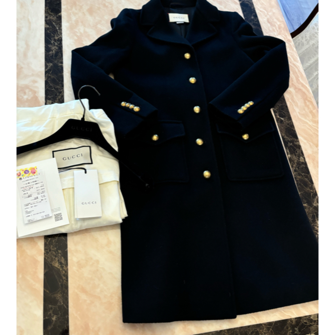GUCCI - GUCCI GGウールコート(38)の通販 by フローレンス's GUCCI - GUCCI GGウールコート(38)の通販 by フローレンス's
