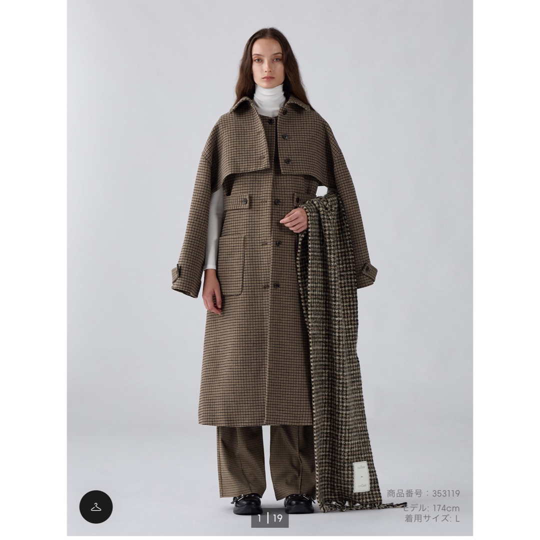 試着のみ美品】GU rokh コラボ 2ピースコート M 試着のみ美品】GU rokh コラボ 2ピースコート M