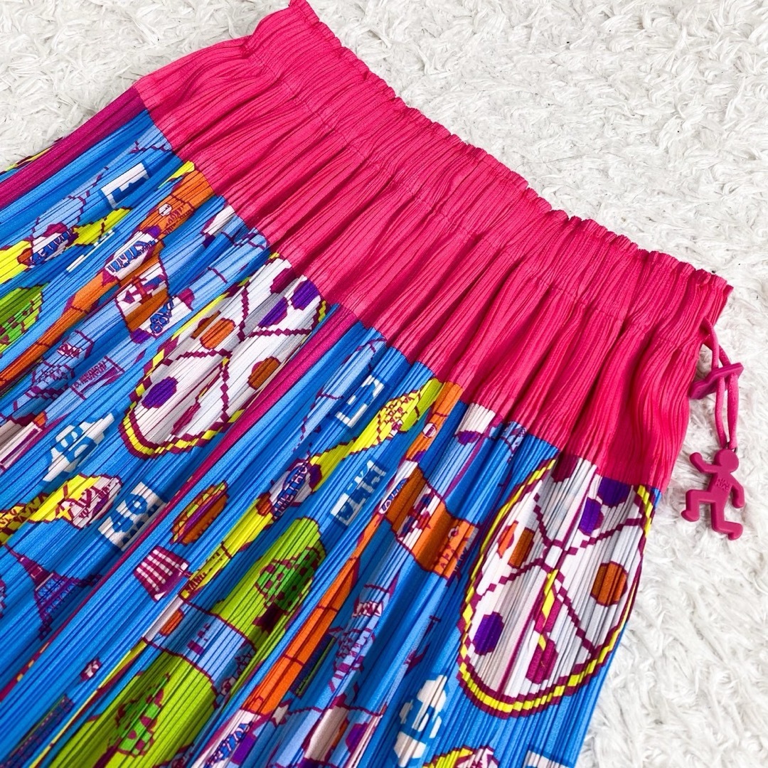 PLEATS PLEASE イッセイミヤケ スカート ボードゲーム マルチカラー PLEATS PLEASE イッセイミヤケ スカート ボードゲーム マルチカラー