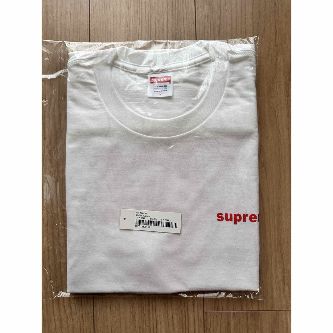 Supreme - Supreme Fuck Money Tee 白 ホワイト Lサイズ 24FWの Supreme - Supreme Fuck Money Tee 白 ホワイト Lサイズ 24FWの