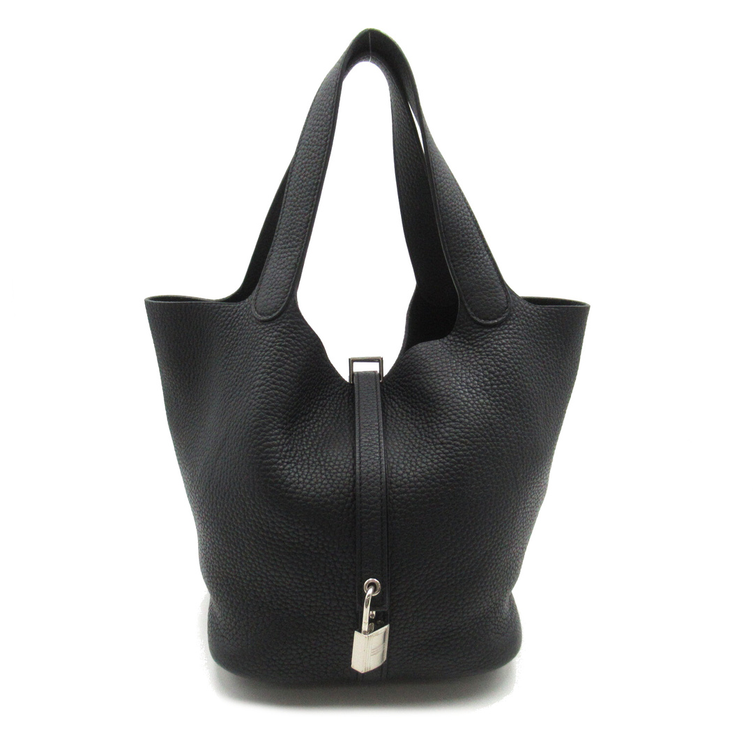HERMES - エルメス HERMES ピコタンロックMM ハンドバッグ バッグ レザー トリヨンクレマンス レディース ブラック系 060991CK 【中古】