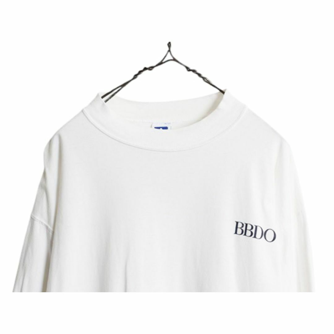 90s USA製 ラッセル モックネック プリント 長袖 Tシャツ メンズ 90s USA製 ラッセル モックネック プリント 長袖 Tシャツ メンズ