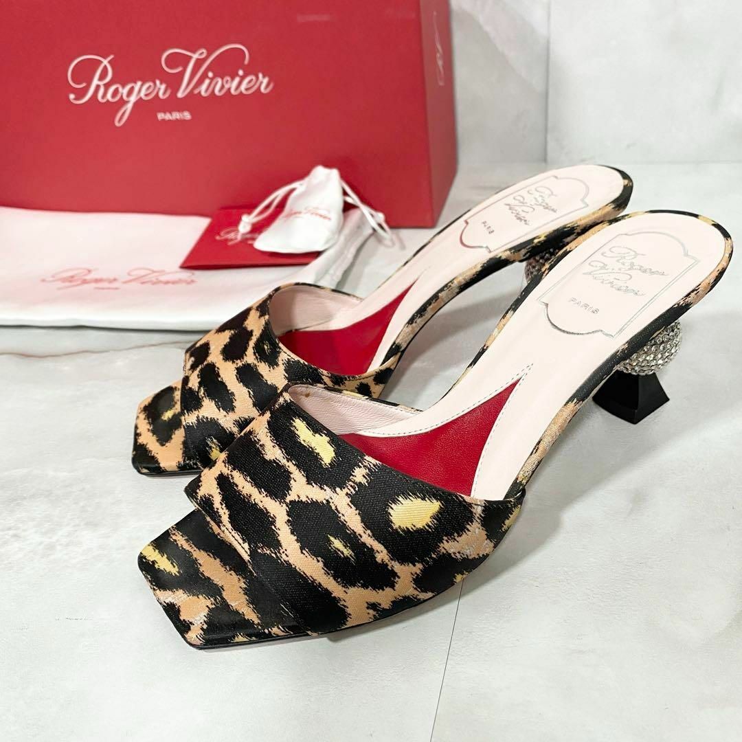 ROGER VIVIER - A13907 ロジェヴィヴィエ レオパードミュール ROGER VIVIER - A13907 ロジェヴィヴィエ レオパードミュール