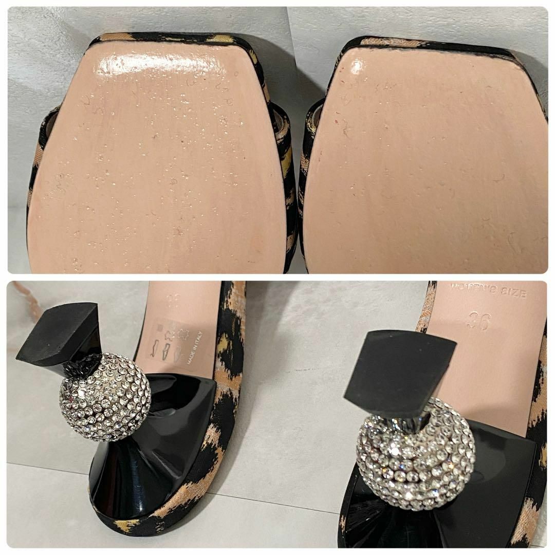 ROGER VIVIER - A13907 ロジェヴィヴィエ レオパードミュール ROGER VIVIER - A13907 ロジェヴィヴィエ レオパードミュール