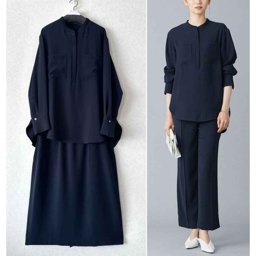 大きいサイズ*ICB2WAYストレッチ セットアップ*23区自由 大きいサイズ*ICB2WAYストレッチ セットアップ*23区自由