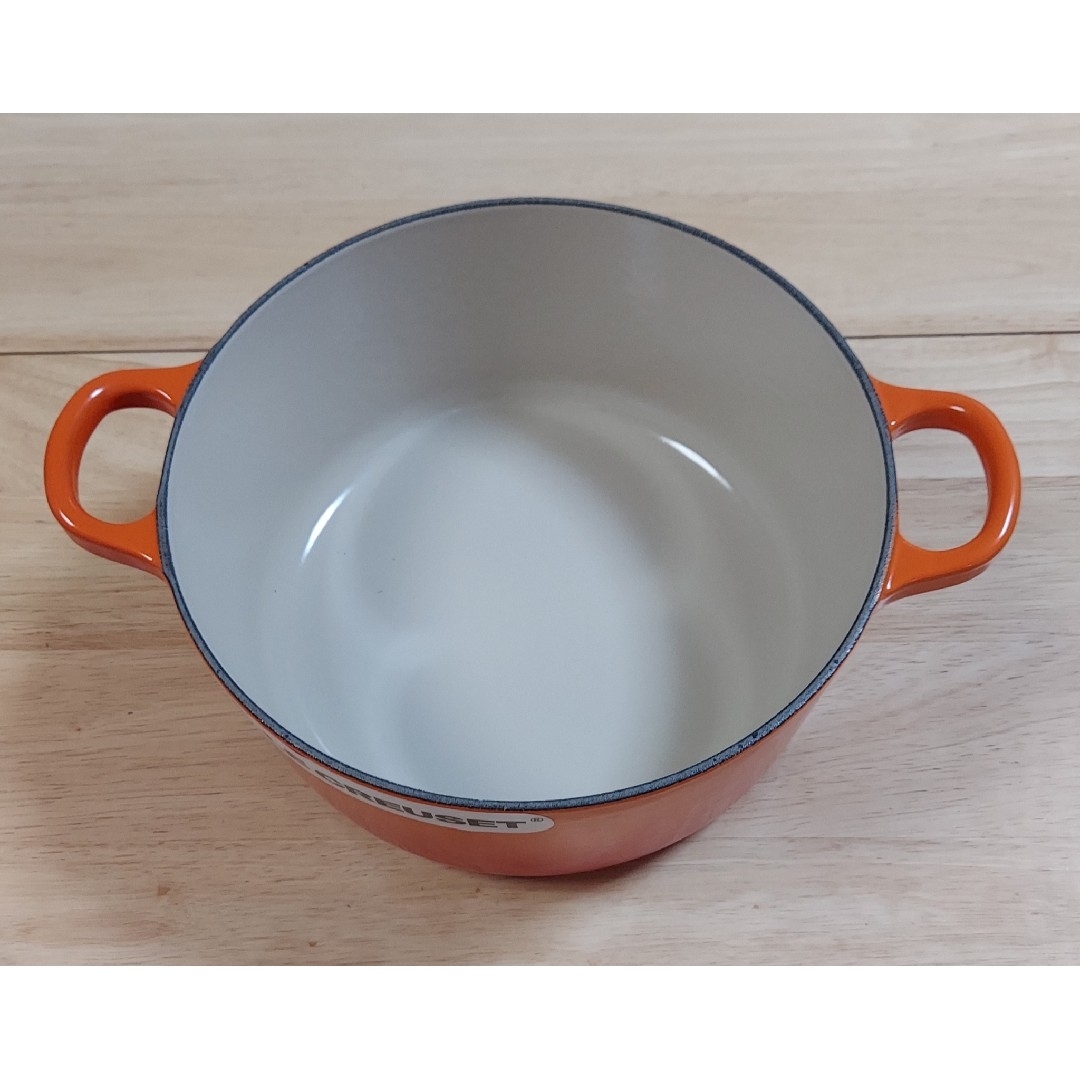 LE CREUSET - ル・クルーゼ ガラス蓋付きココット・ロンド22cm& LE CREUSET - ル・クルーゼ ガラス蓋付きココット・ロンド22cm&