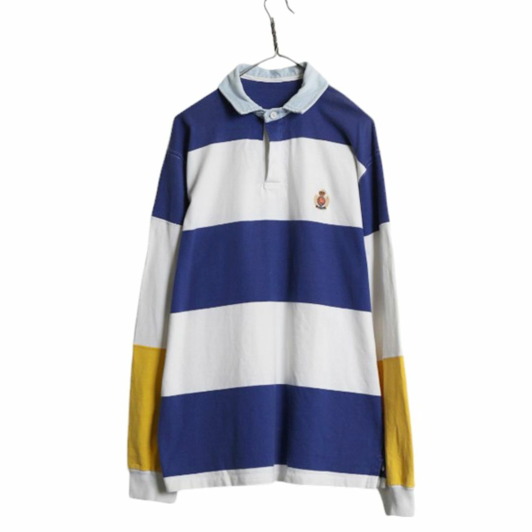 Ralph Lauren - 90s ポロ ラルフローレン ボーダー 長袖 ラガー Ralph Lauren - 90s ポロ ラルフローレン ボーダー 長袖 ラガー