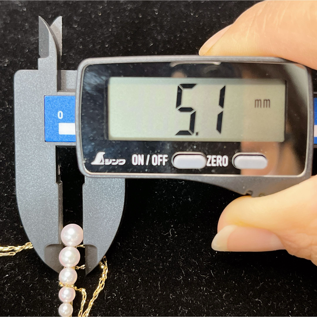 アコヤ真珠と18Kゴールドのネックレス ダイヤモンド0.12ct 重さ2.2g アコヤ真珠と18Kゴールドのネックレス ダイヤモンド0.12ct 重さ2.2g