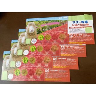 ’25 /１.31 迄 ♡ 千葉県 マザー牧場 ♡ 入園券４枚セットです！(動物園)