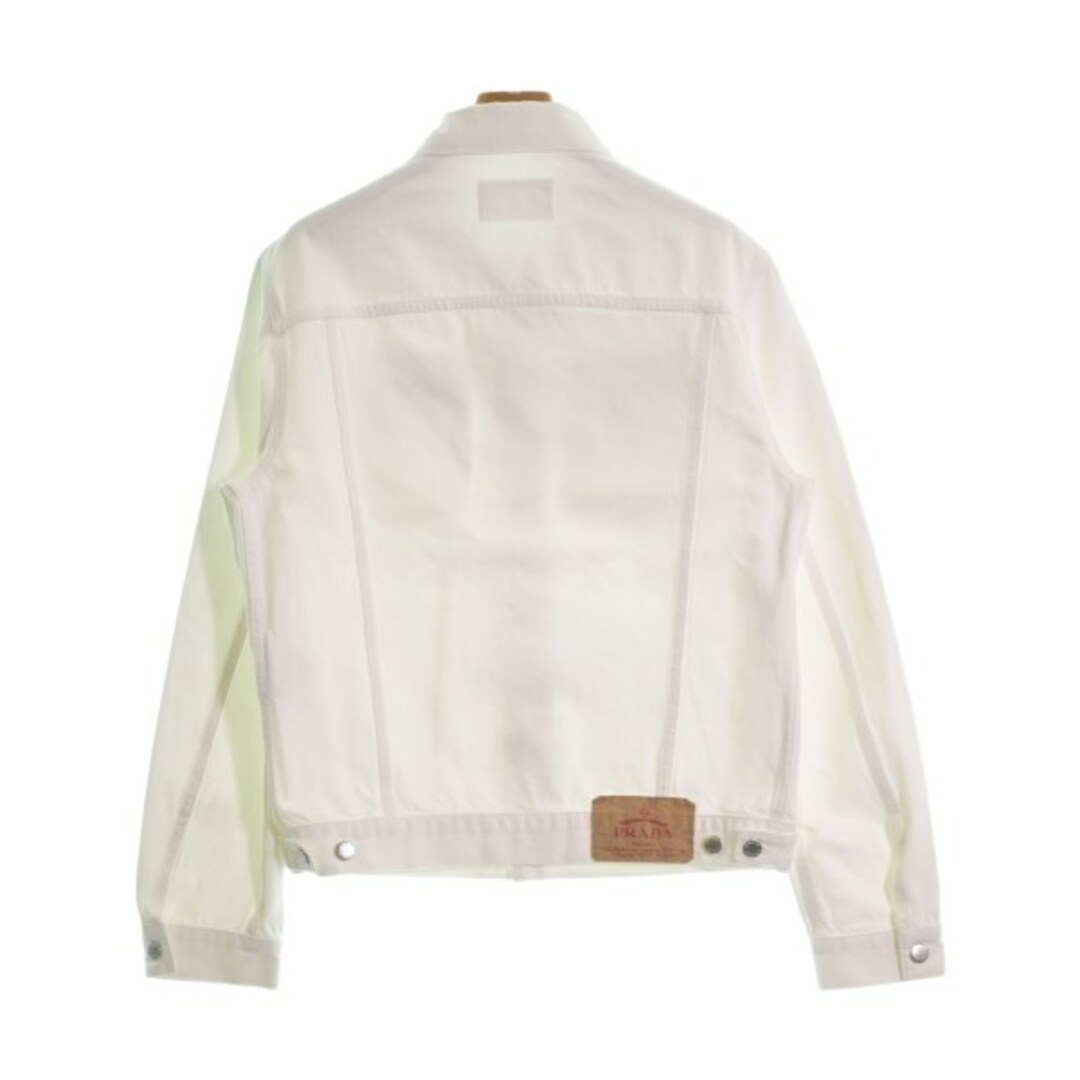 PRADA - PRADA プラダ デニムジャケット L 白 【古着】【中古 PRADA - PRADA プラダ デニムジャケット L 白 【古着】【中古