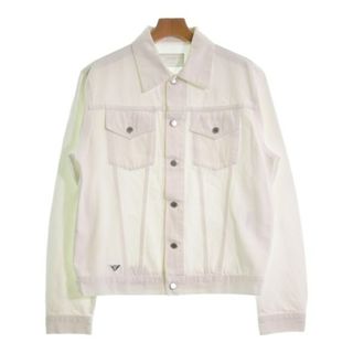 PRADA - PRADA プラダ デニムジャケット L 白 【古着】【中古 PRADA - PRADA プラダ デニムジャケット L 白 【古着】【中古