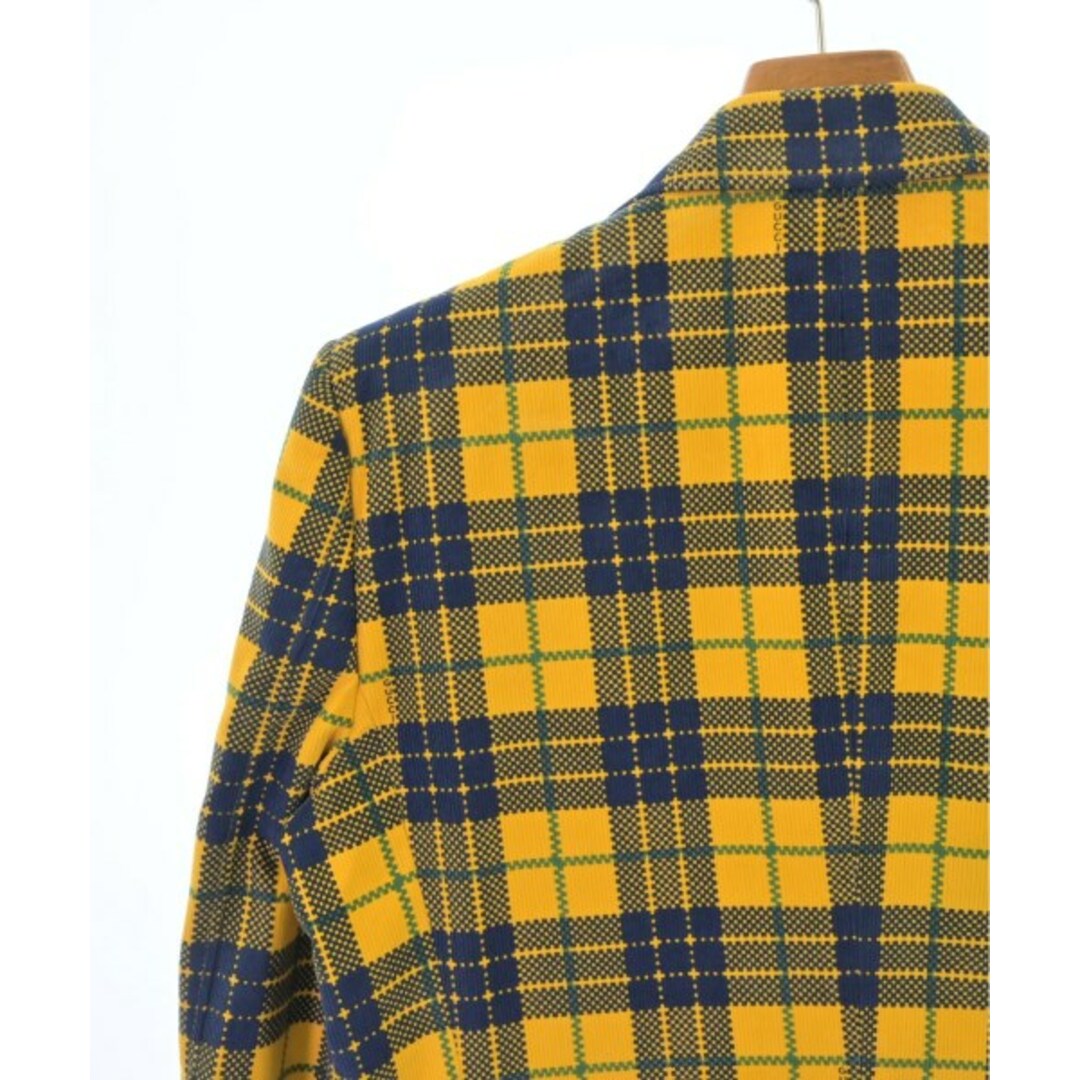 GUCCI - GUCCI グッチ テーラードジャケット 48(L位) 黄x紺x緑 GUCCI - GUCCI グッチ テーラードジャケット 48(L位) 黄x紺x緑