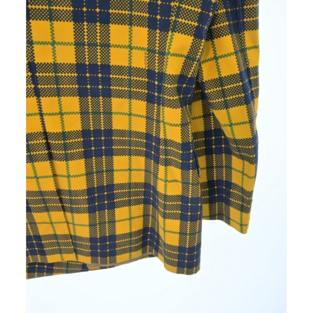 GUCCI - GUCCI グッチ テーラードジャケット 48(L位) 黄x紺x緑 GUCCI - GUCCI グッチ テーラードジャケット 48(L位) 黄x紺x緑