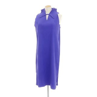 【中古】ミー イッセイミヤケ me ISSEY MIYAKE 2024年秋冬 プリーツ ノースリーブ ワンピース パープル【サイズ表記なし】【レディース】(ひざ丈ワンピース)