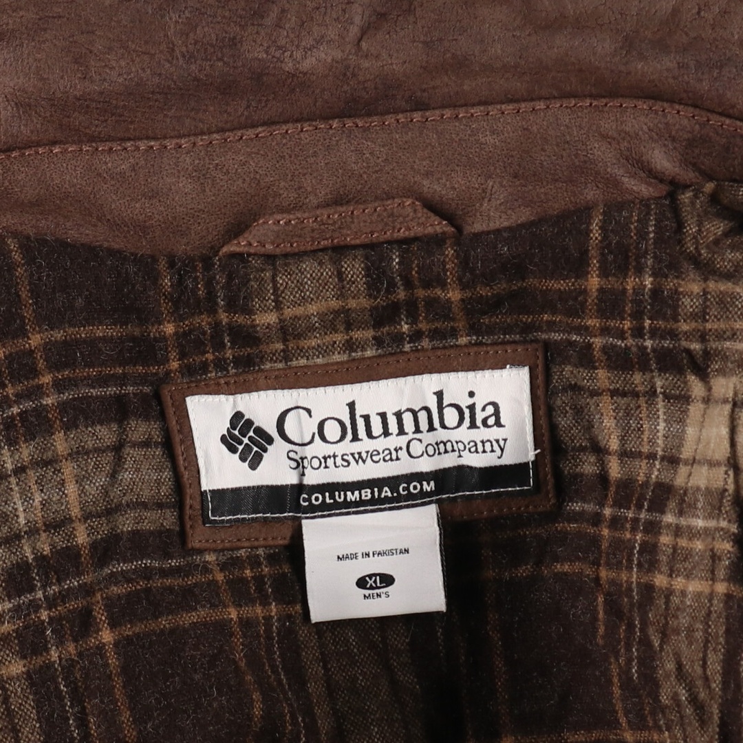 Columbia - 古着 00年代 コロンビア Columbia レザーブルゾン Columbia - 古着 00年代 コロンビア Columbia レザーブルゾン