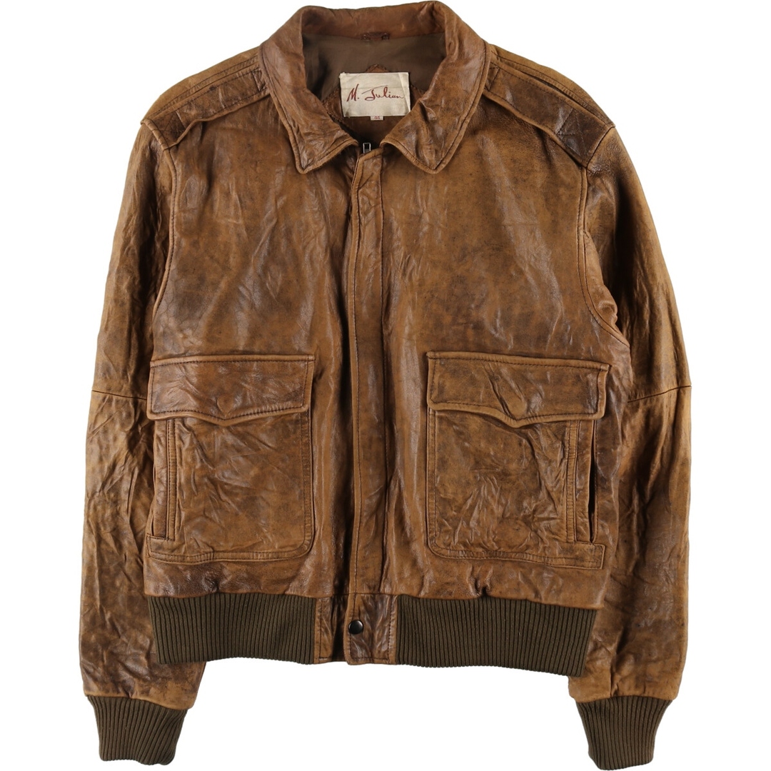 古着 90年代 M.Julian A-2タイプ レザーフライトジャケット 古着 90年代 M.Julian A-2タイプ レザーフライトジャケット
