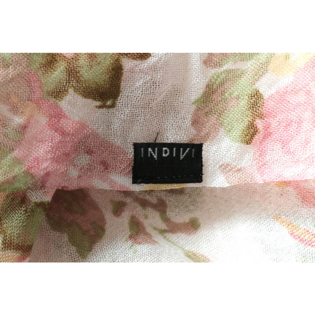 INDIVI - インディヴィ マフラー ストール 花柄 ブランド INDIVI - インディヴィ マフラー ストール 花柄 ブランド