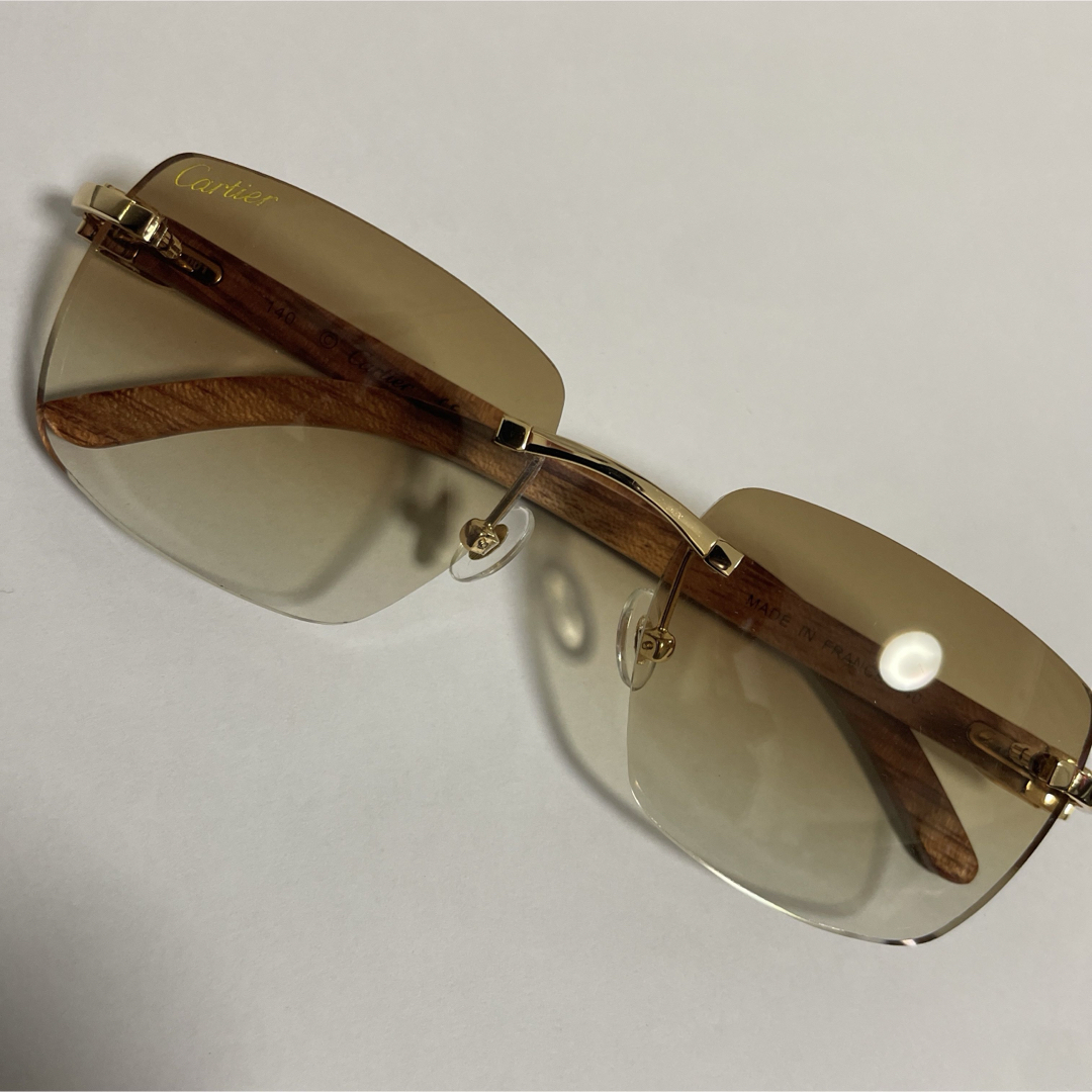 Cartier - Cartier カルティエ ウッドテンプルサングラス、眼鏡 Cartier - Cartier カルティエ ウッドテンプルサングラス、眼鏡