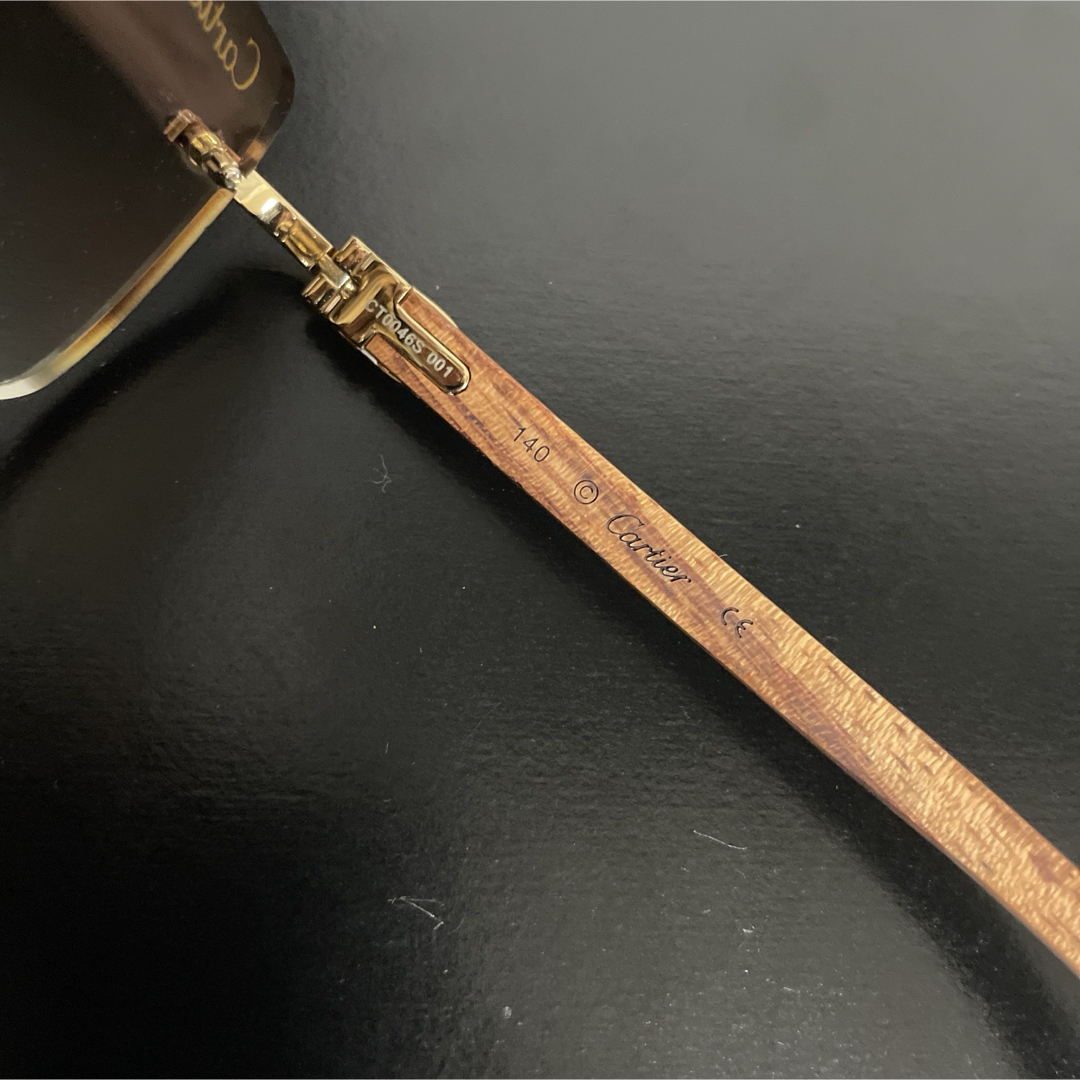 Cartier - Cartier カルティエ ウッドテンプルサングラス、眼鏡 Cartier - Cartier カルティエ ウッドテンプルサングラス、眼鏡