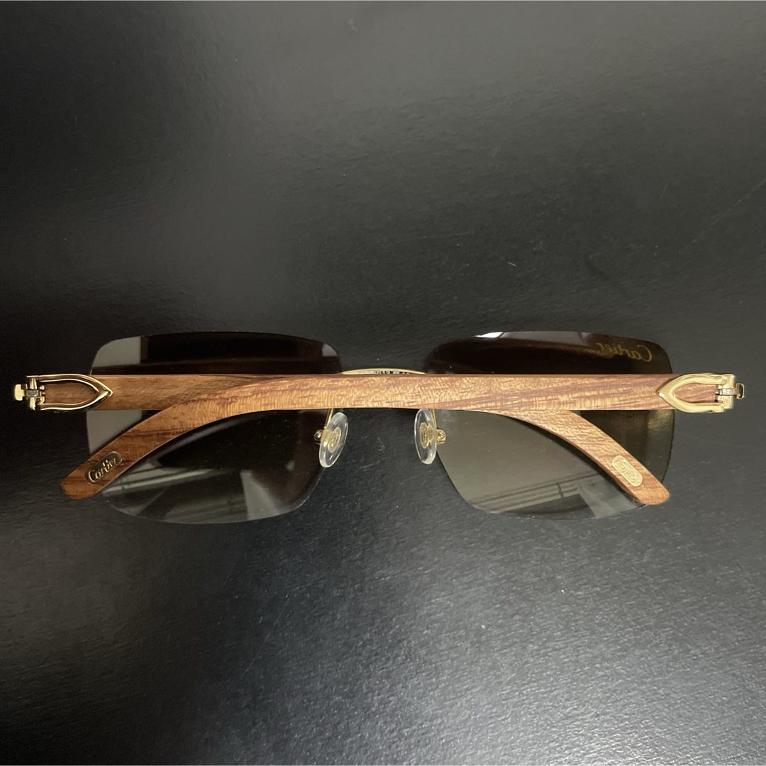 Cartier - Cartier カルティエ ウッドテンプルサングラス、眼鏡 Cartier - Cartier カルティエ ウッドテンプルサングラス、眼鏡