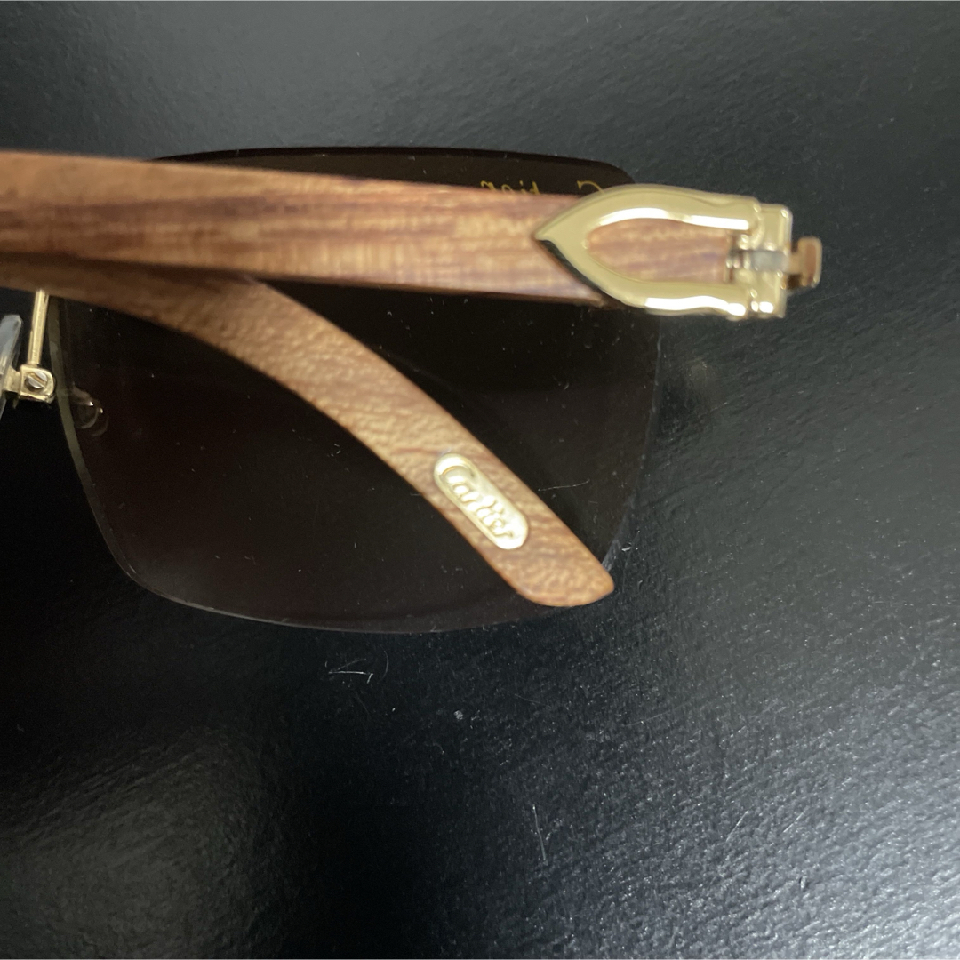 Cartier - Cartier カルティエ ウッドテンプルサングラス、眼鏡 Cartier - Cartier カルティエ ウッドテンプルサングラス、眼鏡