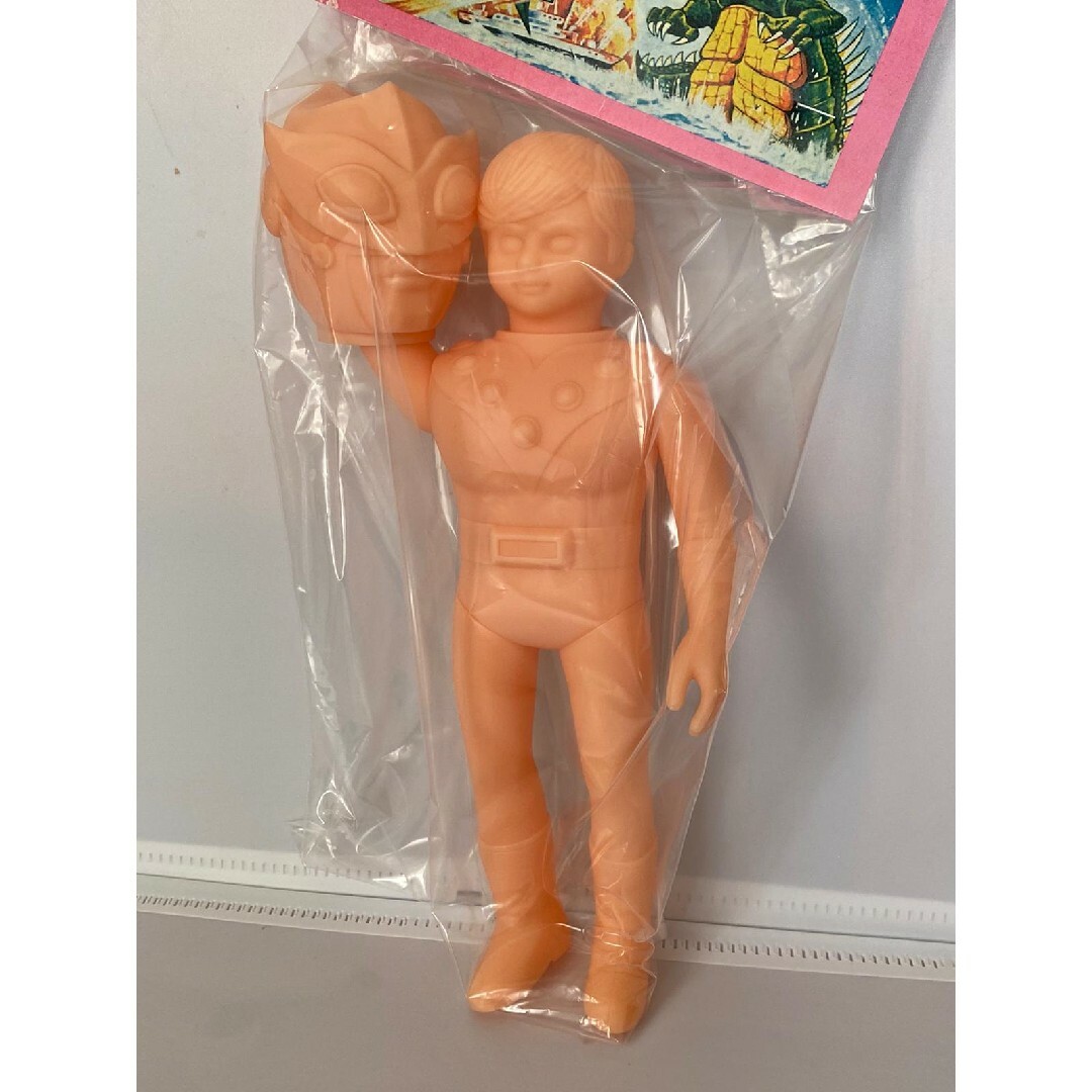 サンダーマスク 27cm 無版権 パチ怪獣 ソフビ人形 1972年「検 サンダーマスク 27cm 無版権 パチ怪獣 ソフビ人形 1972年「検