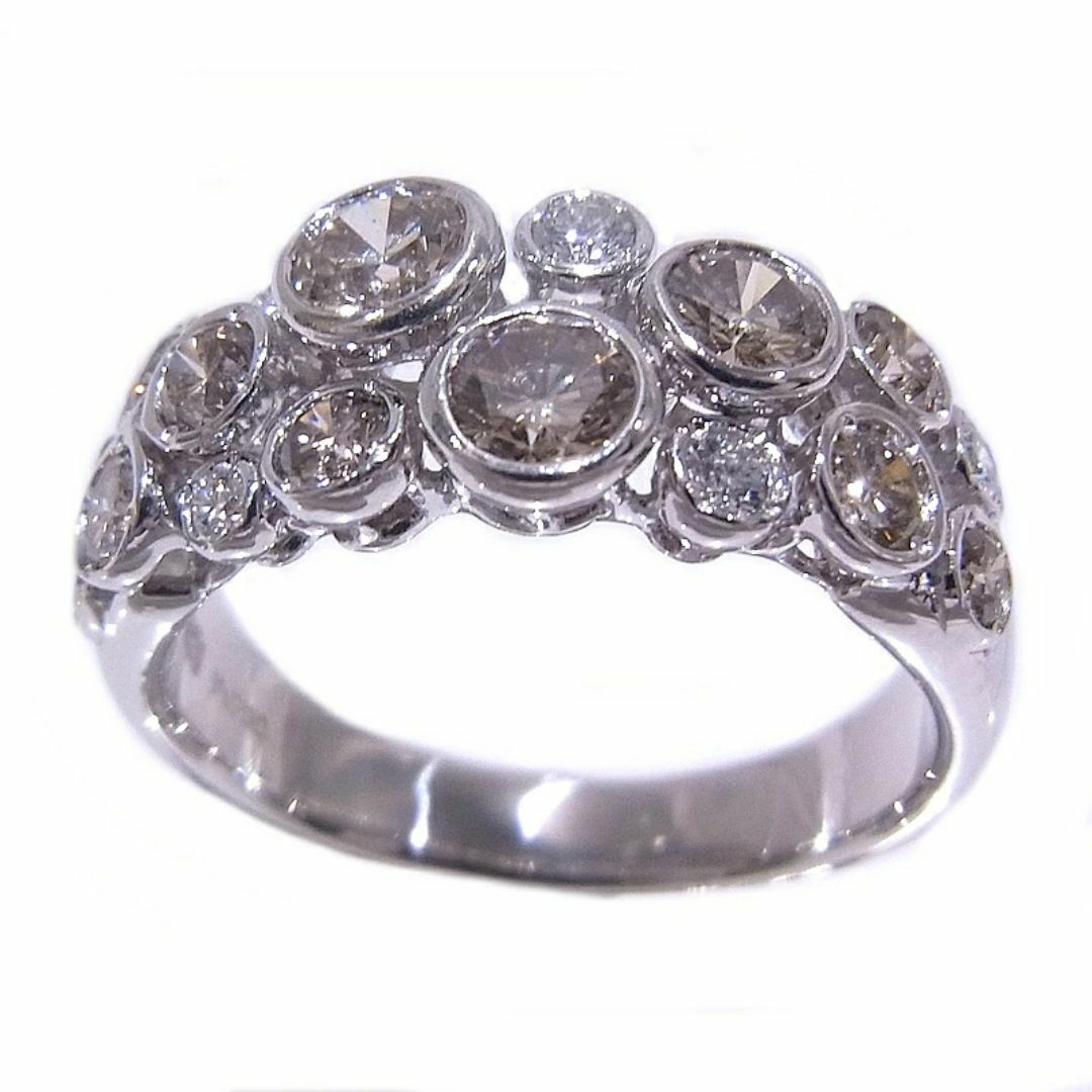KASHIKEY　カシケイ　ベゼルセッティング BEZEL　リング　ダイヤ　1.40ct Pt900　プラチナ　ベゼルリング