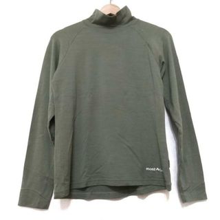 モンベル(mont bell)のmont-bell(モンベル) 長袖カットソー サイズL レディース美品  - カーキ ハイネック(カットソー(長袖/七分))