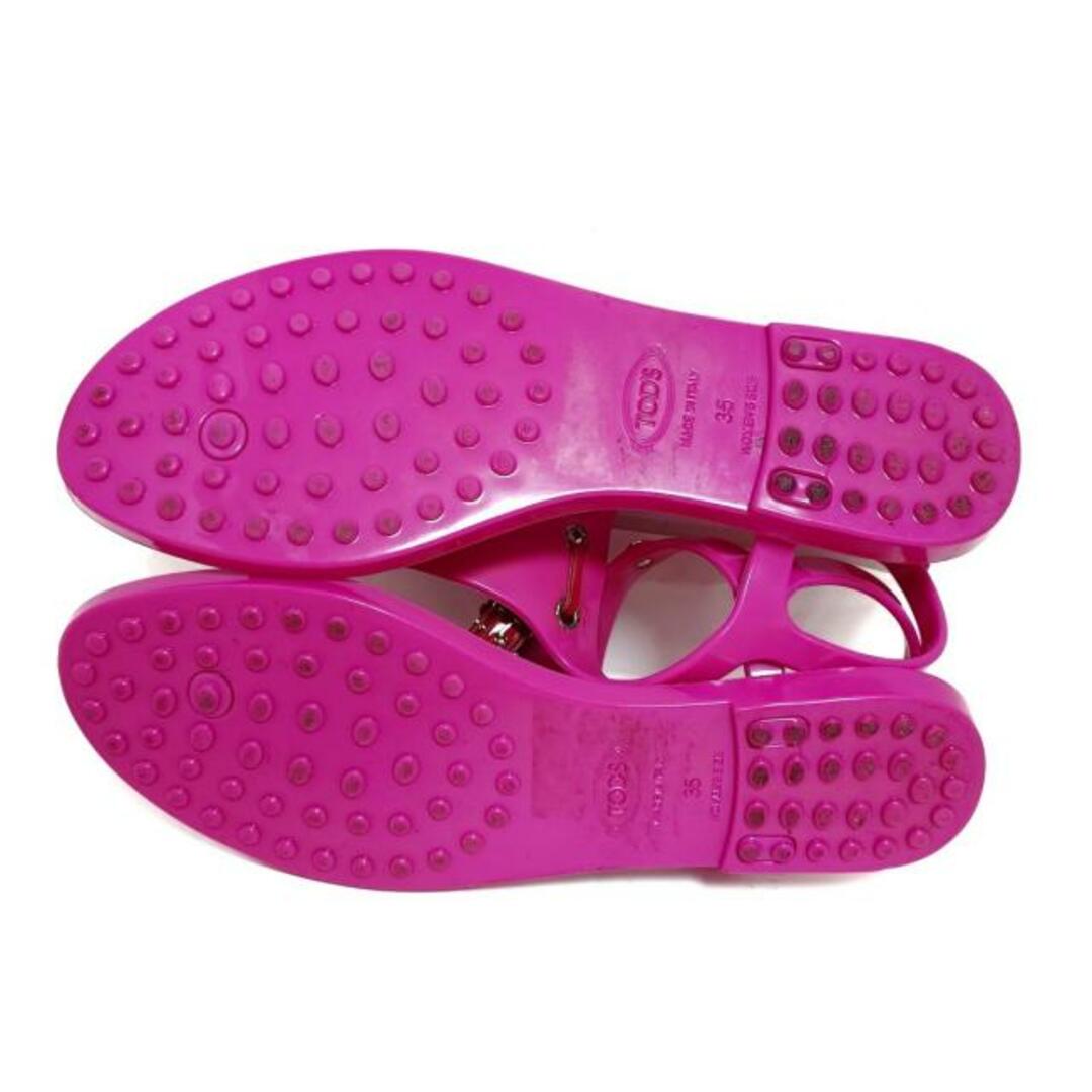 TOD'S - TOD'S(トッズ) サンダル 35 レディース - ピンク×レッド TOD'S - TOD'S(トッズ) サンダル 35 レディース - ピンク×レッド