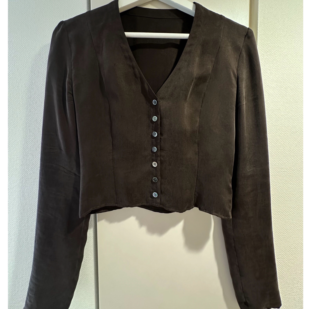 のん様専用】yo BIOTOP corset blouse ダークブラウンの通販 by のん様専用】yo BIOTOP corset blouse ダークブラウンの通販 by