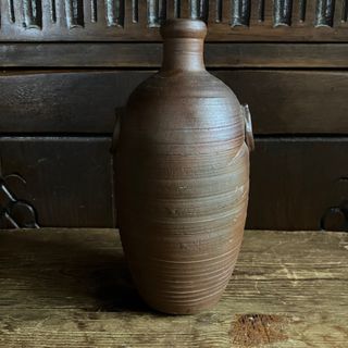 双耳 徳利 花入 花活け 古美術 古道具 アンティーク 酒器 古備前(陶芸)