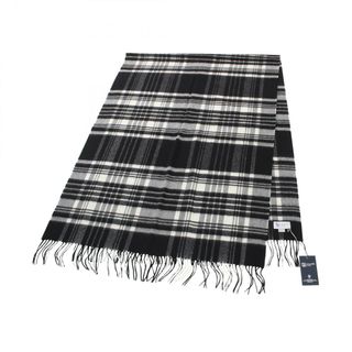 ジョンストンズ JOHNSTONS マフラー 衣料品 カシミヤ レディース ブラック系 / ホワイト系 WA56BKU0079 【中古】(マフラー/ショール)