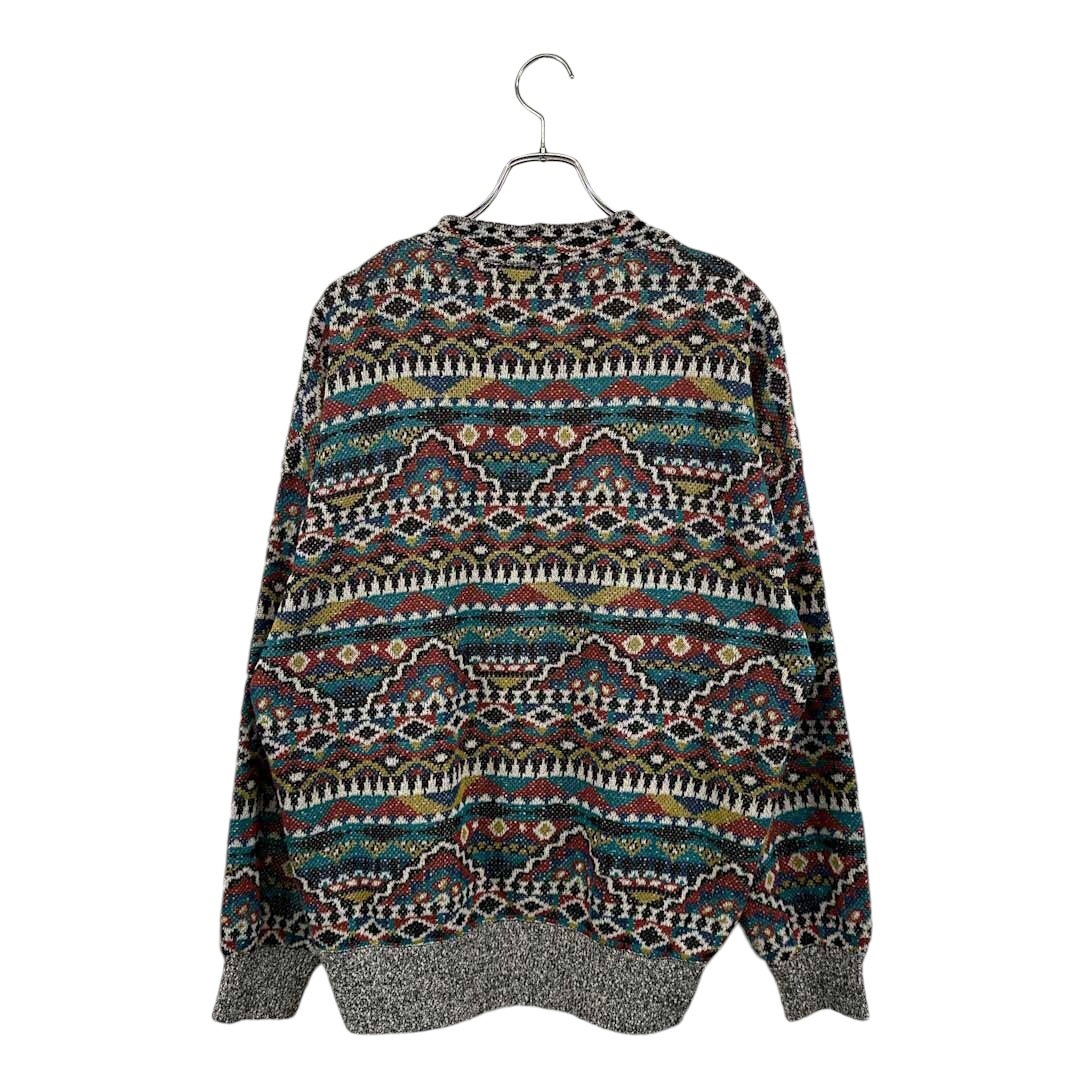 お歳暮 人気 オシャレ MISSONI◇ニット セーター ミッソーニ 総柄 マルチカラー メンズ トップス
