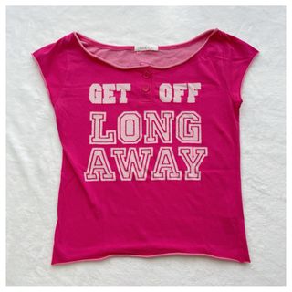 y2k 平成ギャル tinks 英字 派手 pink Tシャツ(Tシャツ(半袖/袖なし))