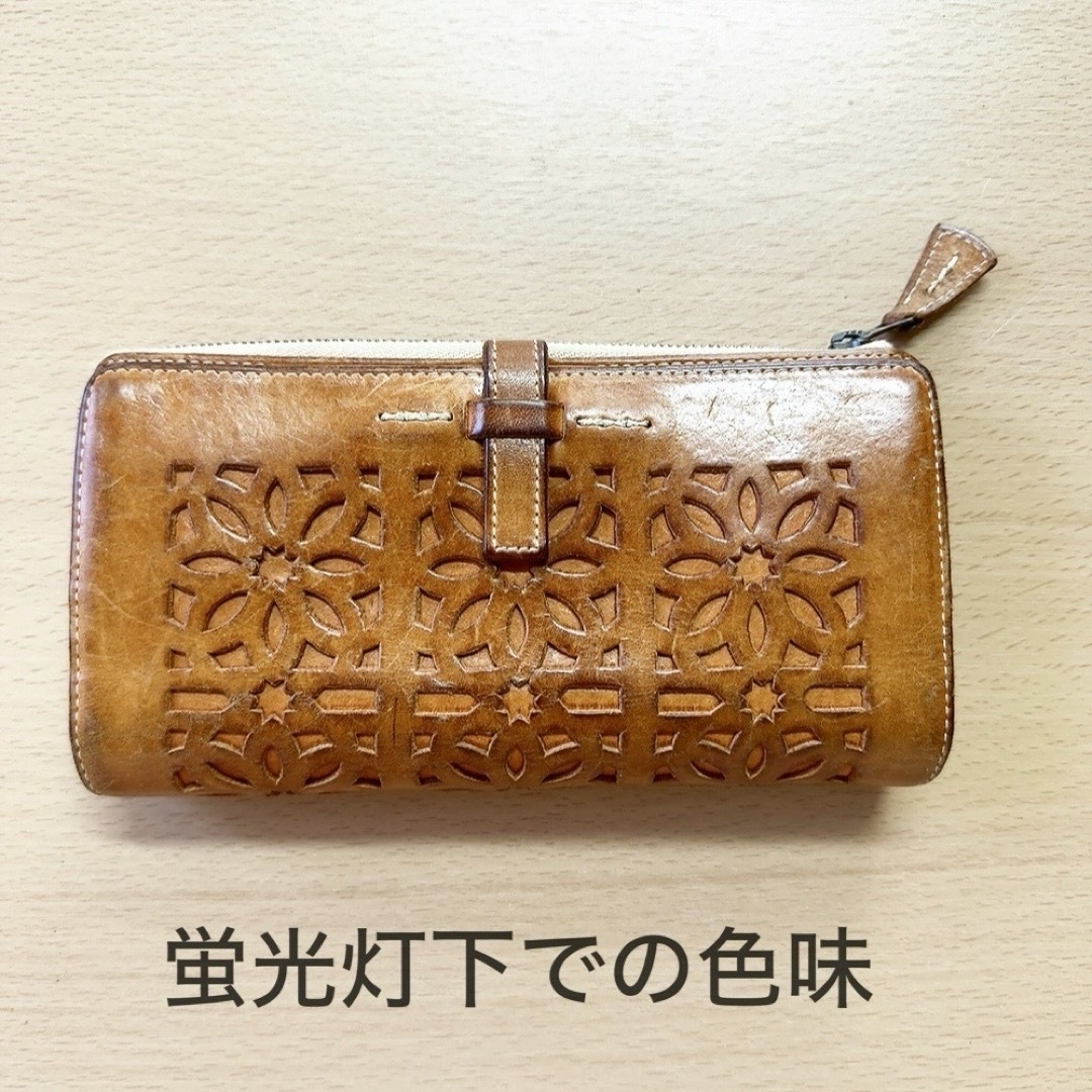 genten - genten ゲンテン カットワーク 長財布L字ファスナー genten - genten ゲンテン カットワーク 長財布L字ファスナー