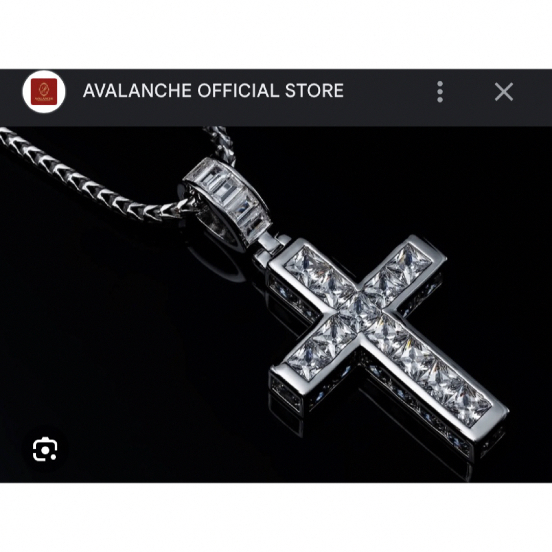 AVALANCHE - AVALANCHE シルバー クロスペンダント ネックレスの AVALANCHE - AVALANCHE シルバー クロスペンダント ネックレスの