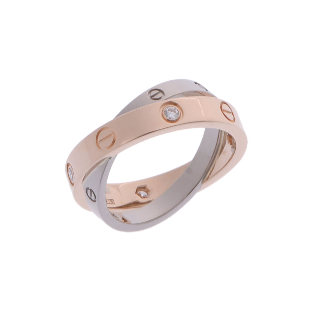 Cartier - 中古 カルティエ CARTIER B4094350 レディース リング・指輪 K18ピンクゴールド /K18ホワイトゴールド ダイヤ
