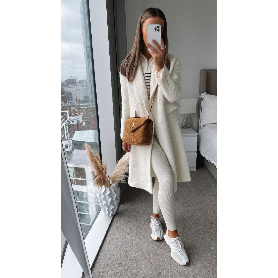 ZARA - ZARA ウール混紡ダブルブレスト仕様コート Lサイズの通販 ZARA - ZARA ウール混紡ダブルブレスト仕様コート Lサイズの通販