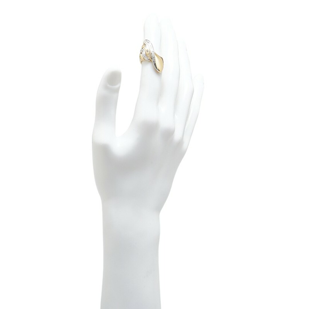 美品 K18YG イエローゴールド Pt900 プラチナ リング 指輪 美品 K18YG イエローゴールド Pt900 プラチナ リング 指輪