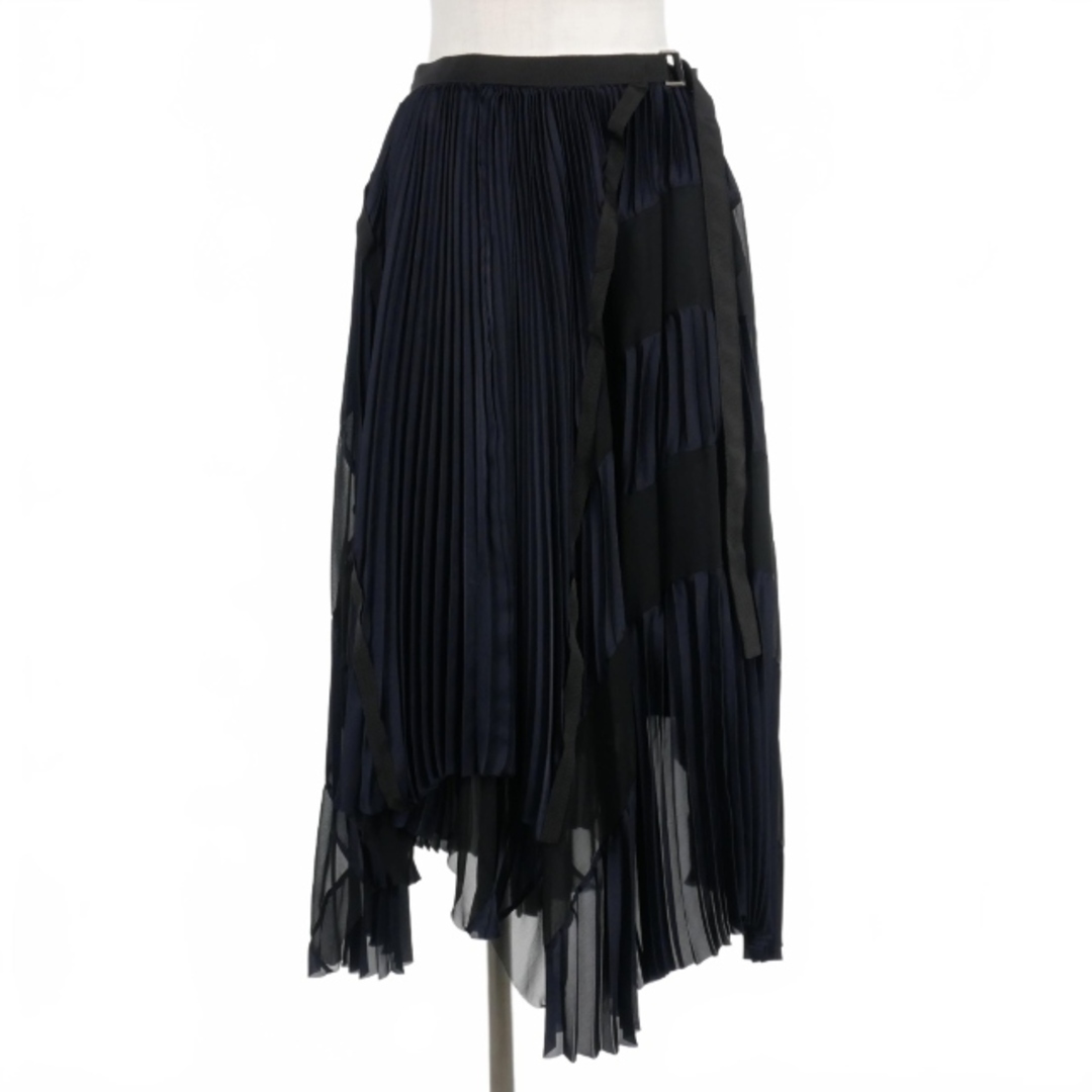 sacaiブラック プリーツスカート Sacai ストライプ プリーツスカート | ブラック | FARFETCH JP