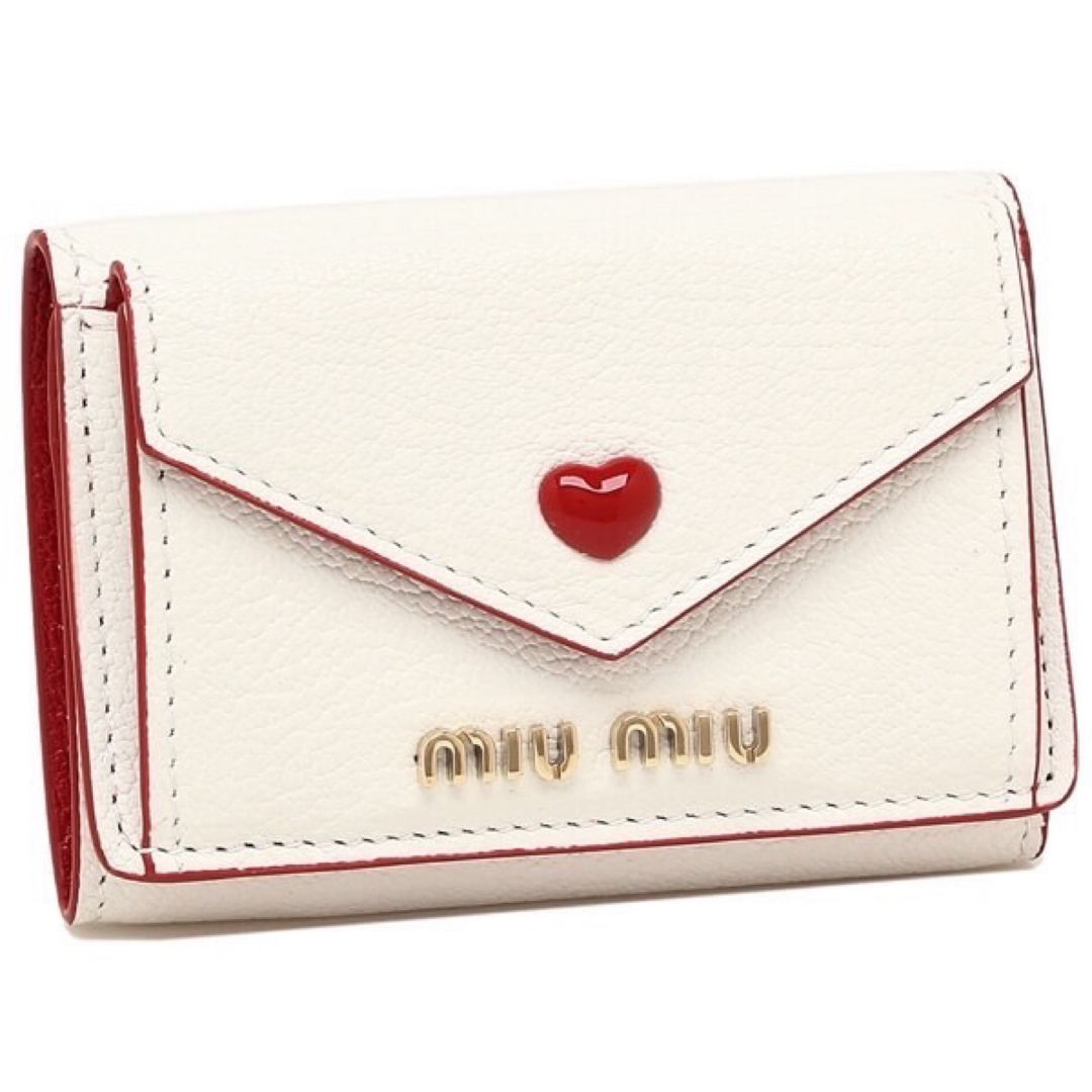 ミュウミュウmiu miuラブレターマドラスラブミニ財布折財布新品 ミュウミュウmiu miuラブレターマドラスラブミニ財布折財布新品