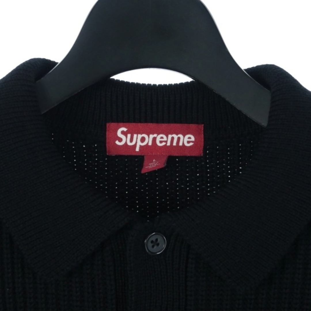 supreme ニットポロLサイズblack supreme ニットポロLサイズblack