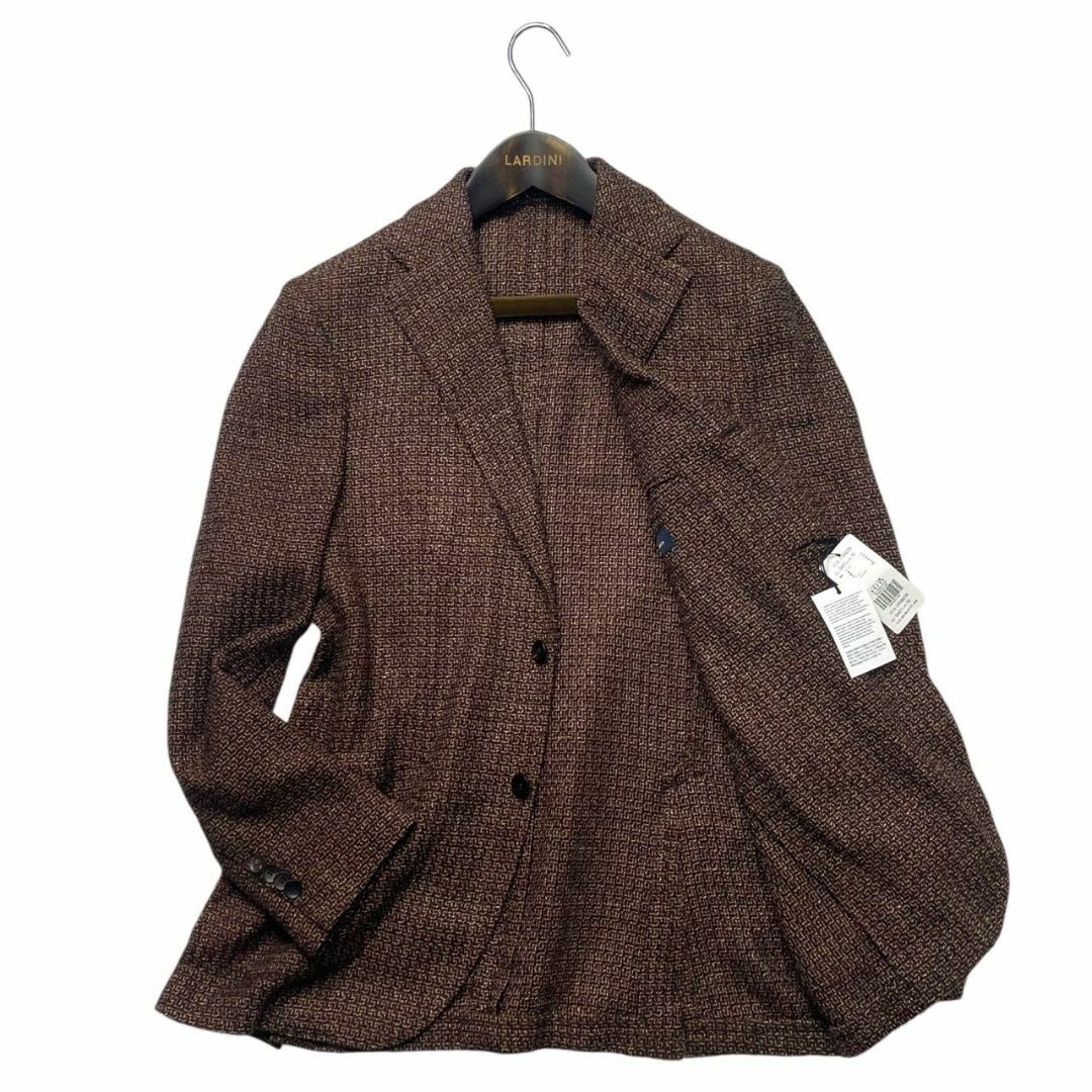 LARDINI - ラルディーニ ウール混 ガーメントダイ 段返り３つ釦 ジャケット 50 L～XL