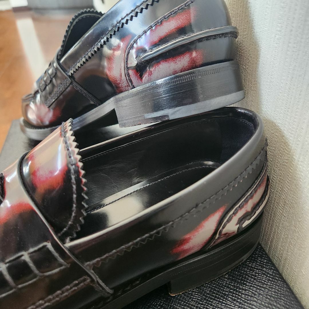 PRADA メンズタッセルローファー レザー ブラック SIZE 6(25cm) PRADA メンズタッセルローファー レザー ブラック SIZE 6(25cm)