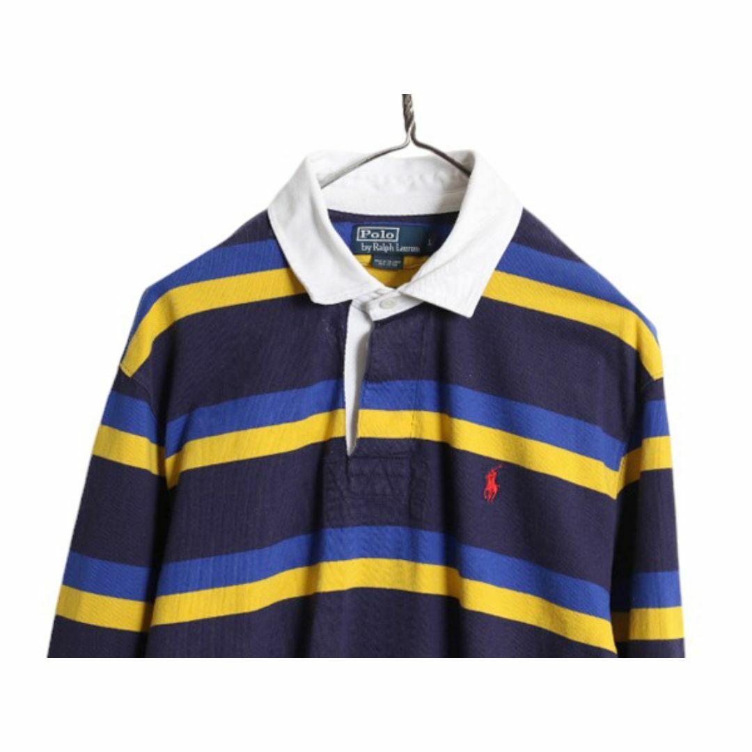 Ralph Lauren - 90s ポロ ラルフローレン ボーダー 長袖 ラガー