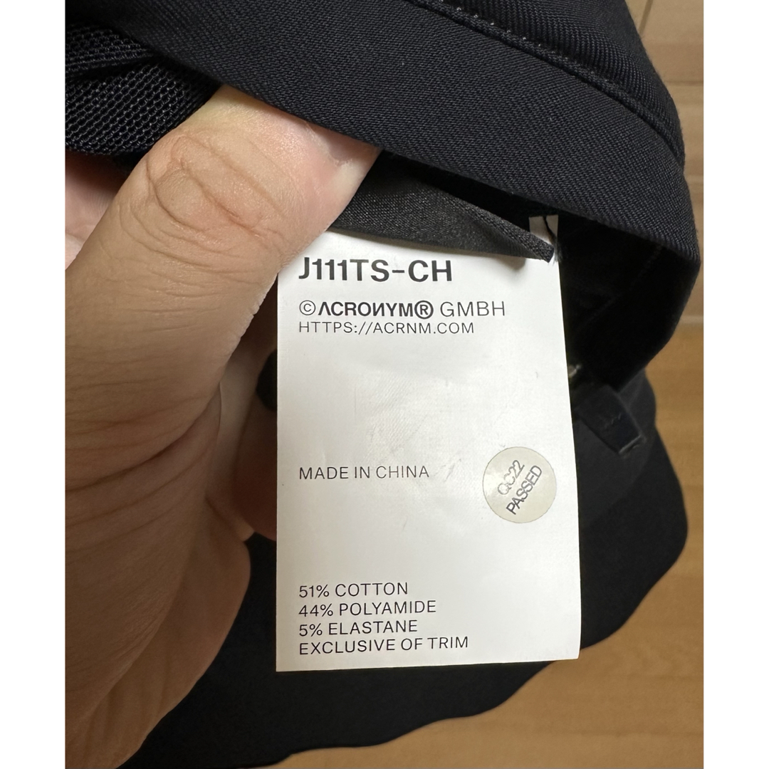 ACRONYM J111CH-TS BLACK SIZE S 中古美品 ACRONYM J111CH-TS BLACK SIZE S 中古美品